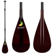 ZJ 3 piezas SUP Paddle con cuchilla de fibra de vidrio translúcido en descuento