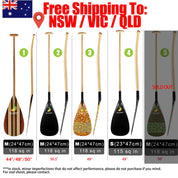 ZJ Wood / Hybrid / Full Carbon Outrigger Canoe Paddles for VAA WAKA in Discount( Free Shipping)