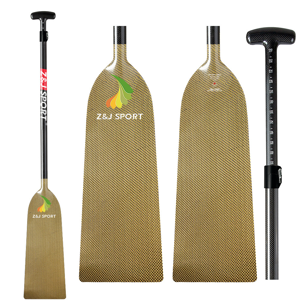 ZJ IDBF Approved Dragon Boat Paddle with Jacquard Carbon / Kevlar