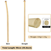 ZJ Langlebige Holz-/Kohlenstoffwelle für Ausleger -Kanu -Paddel