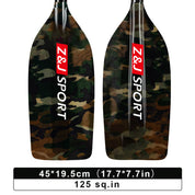ZJ Whitewater Rafting Paddle con elegante cuchilla de fibra de vidrio (sin ensamblar)