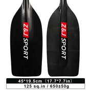 ZJ Whitewater Rafting Paddle With Carbon / Kevlar / Innegra Blade (unassembled)