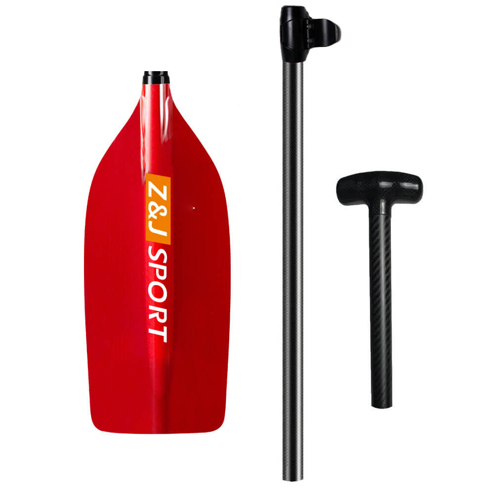 ZJ Whitewater Rafting Paddle With Translucent Fiberglass Blade (unassembled)