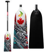 ZJ Adjustable Carbon Dragon Boat Paddle - IDBF Approved with Custom Country Series US, CA, AU, NZ, DE, ES, IT, PH, MY Series Graphics