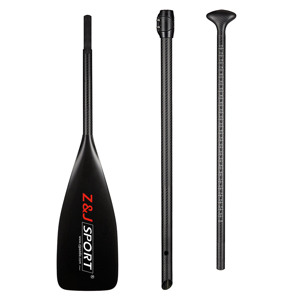 その他のスポーツ Carbon Fiber SUP Paddle 3-Section Adjustable Carbon Shaft Black Plastic Blade + Bag ZJ 3-Piece Carbon Adjustable SUP Paddle Race H Model – zijie
