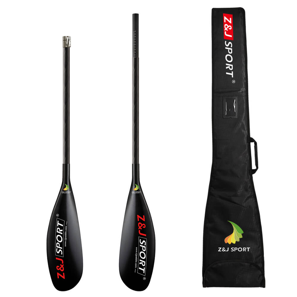 ZJ Lightweight J -Serie Carbonfaser Kajak Surfski Paddel mit runder Welle - Matte fertig