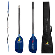 ZJ Whitewater Paddle With Cranked Shaft And Translucent Fiberglass Blade( the middle tube is only for connection)