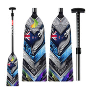 ZJ Adjustable Carbon Dragon Boat Paddle - IDBF Approved with Custom Country Series US, CA, AU, NZ, DE, ES, IT, PH, MY Series Graphics