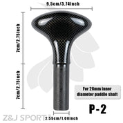 ZJ Lightweight Prepreg Carbon Handle For SUP Paddle [Free Shipping]