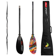 ZJ 2 piece / 4 piece Carbon Fiber Sea Kayak Paddle High-Angle Dynamic Blade (SKD-I)