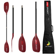 ZJ Palette en eaux vives en carbone complet/fibre de verre avec lame avant et arbre droit (modèle SR)