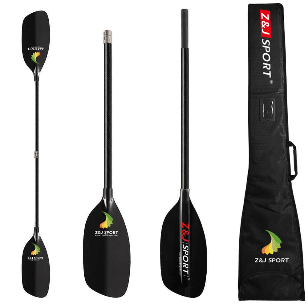 ZJ Full Carbon / Kevlar Whitewater Paddle With Straight Shaft
