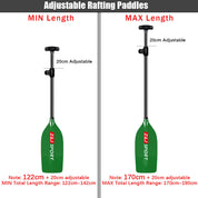 ZJ Whitewater Rafting Paddle With Translucent Fiberglass Blade (unassembled)