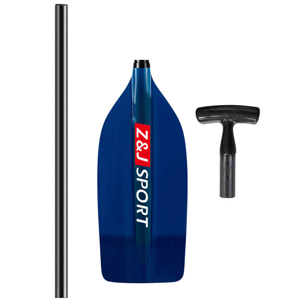 ZJ Whitewater Rafting Paddle With Translucent Fiberglass Blade (unassembled)