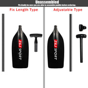 ZJ Whitewater Rafting Paddle With Carbon / Kevlar / Innegra Blade (unassembled)