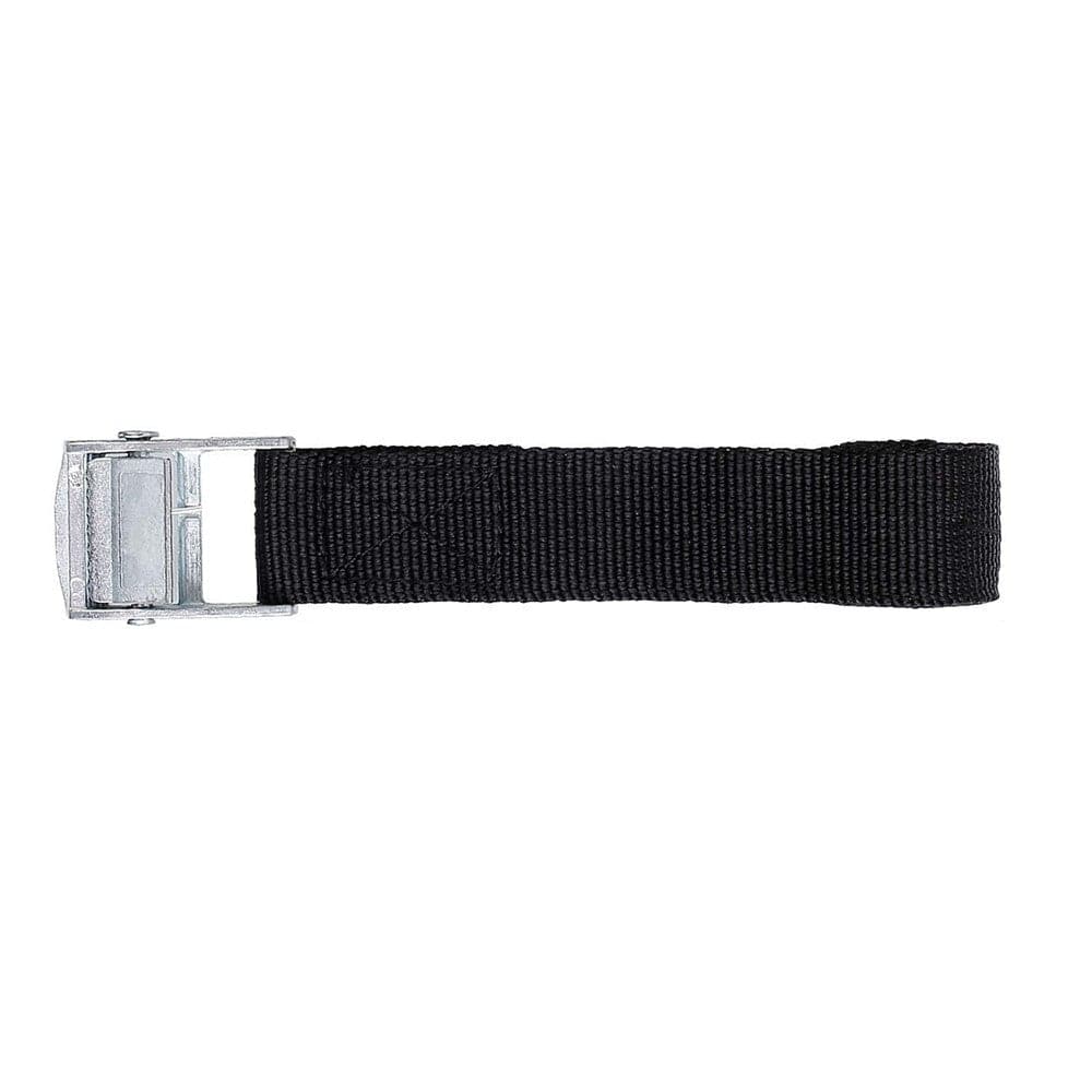 A set of 6 black cloth belts from ZJ SPORT, featuring high-quality durable cam locking buckles with a sleek silver metal finish, lies flat against a white background.