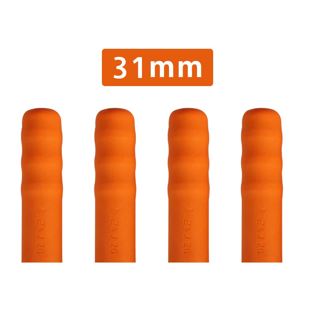 Four ZJ SPORT Rubber Croker Type Grips for sculling oars, each with a 31 mm size and textured surface, are displayed in a row.