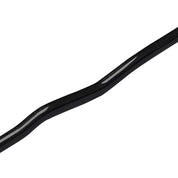 The ZJ SPORT SKD-I Carbon Fiber Sea Kayak Paddle features a black, textured bar with an asymmetrical zigzag shape reminiscent of a carbon fiber blade. Smooth, shiny sections contrast beautifully against a plain white background.