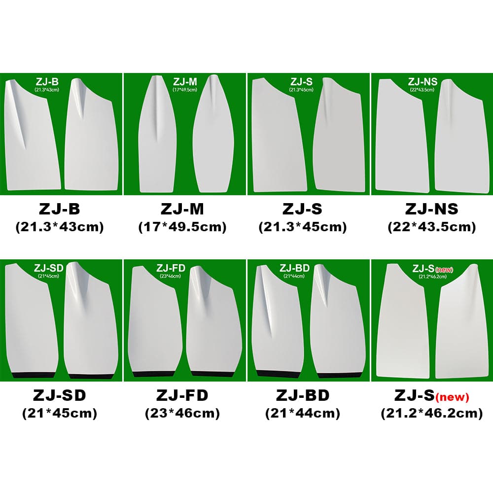 ZJ Rowing Sculling Ros con eje ovalado de carbono (5 pares/caja)