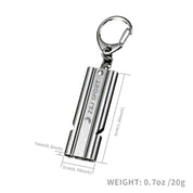 ZJ Stainless Steel Emergency Survival Whistles with Carabiner and Lanyard