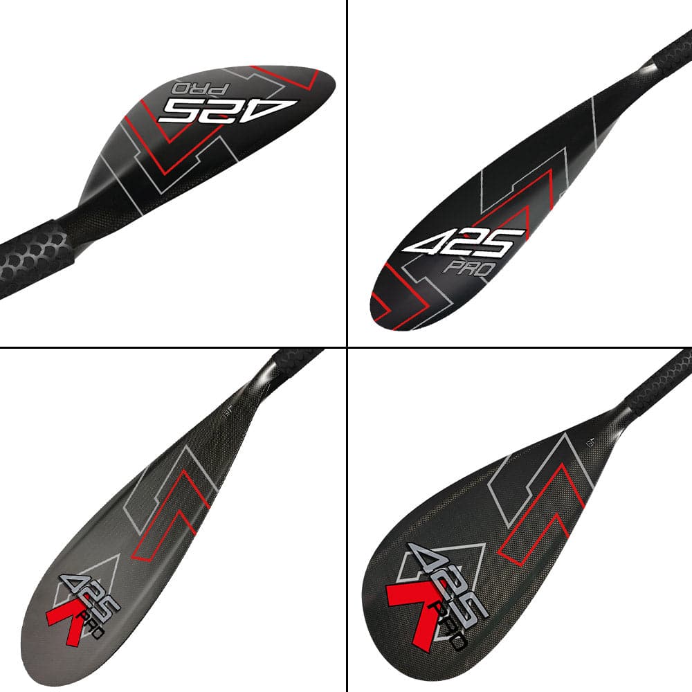 425Pro Full Carbon Fiber Outrigger Canoe Paddle with Anti Skid Grip