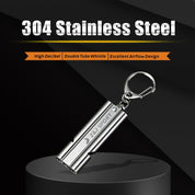 ZJ Stainless Steel Emergency Survival Whistles with Carabiner and Lanyard