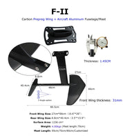 ZJ Idrochip di carbonio per Sup Paddle Board Foil F-II con ali di carbonio e albero in alluminio