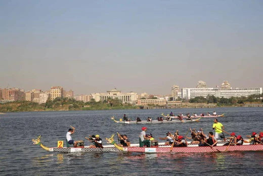 DRAGON BOATING AT THE RIVER NILE WE BELIEVE. NEVER GIVE UP!