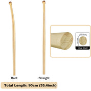 ZJ Durable Wooden/Carbon Shaft For Outrigger Canoe Paddle