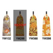 Showcasing four vibrant ZJ SPORT paddle covers: a brown floral (YW132), sold-out yellow design (YM288), an orange leaf pattern (YW368), and an orange floral design (YW398). These pair perfectly with the ZJ Special Offer IDBF Approved Carbon Dragon Boat Paddle Graphic Blade for your paddle adventures.