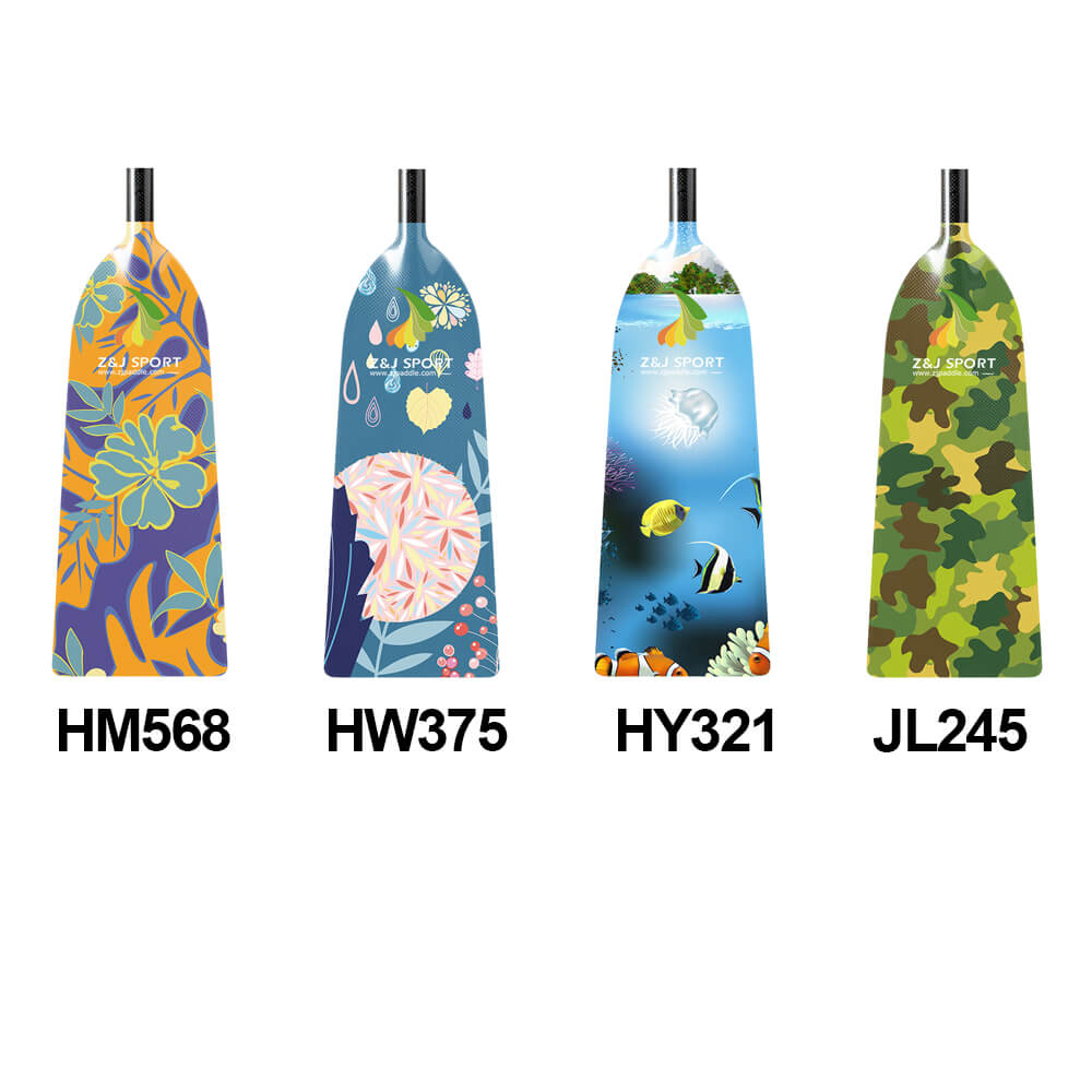 brown camouflage (JL245). Adjustable paddles ensure a perfect fit.