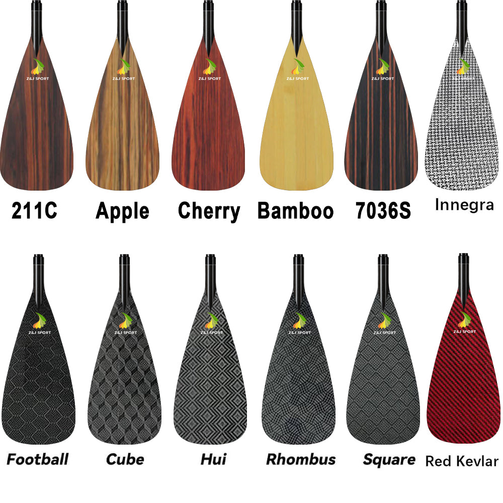 ZJ Hybrid Outrigger Canoe Steering Paddle With Anti Skid Grip – zijie