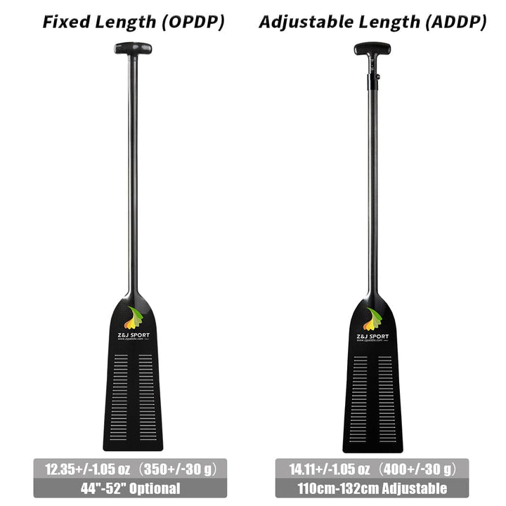 ZJ High Performance Adjustable/ One-Piece Carbon Dragon Boat Paddle with Slit in Blade