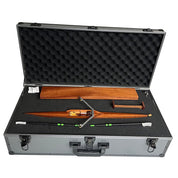 The ZJ Handcrafted Wooden Rowing Boat Model Miniatures by zijie come in an elegant black case with foam interior, ideal for rowing enthusiasts. The set includes the model boat, miniature oars, and a stand, all perfectly arranged.