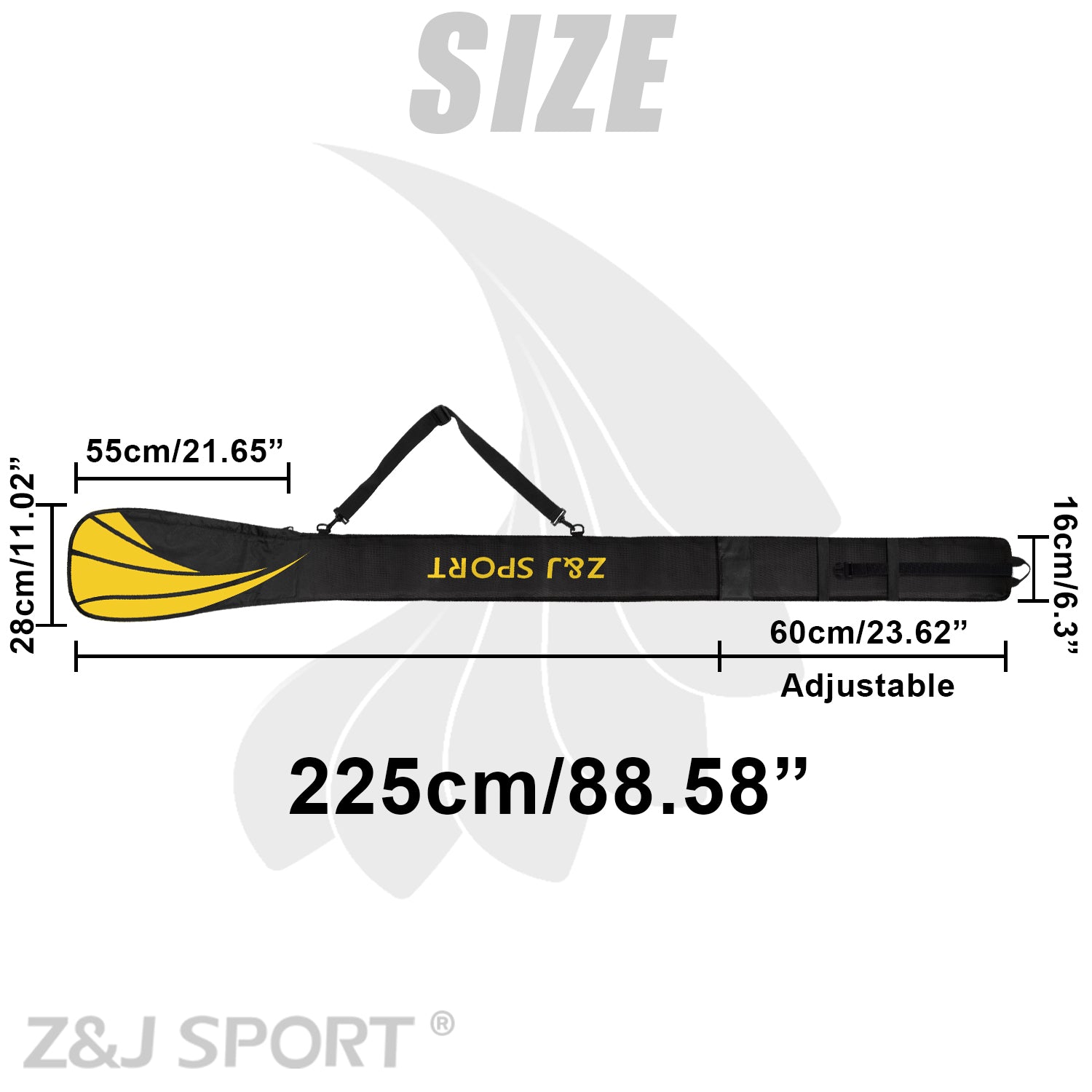 ZJ New SUP Board Paddle Bag With Adjustable Strap [Free Shipping]