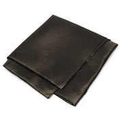 The ZJ New Black 3K Carbon Fiber Fabric Cloth by ZJ SPORT features a woven, textured appearance with a subtle sheen. Measuring 1m*5m, its neatly aligned edges and smooth finish make it ideal for precise packing of components. [Free Shipping].