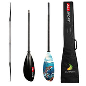 ZJ 2 piece / 4 piece Carbon Fiber Sea Kayak Paddle High-Angle Dynamic Blade (SKD-I)
