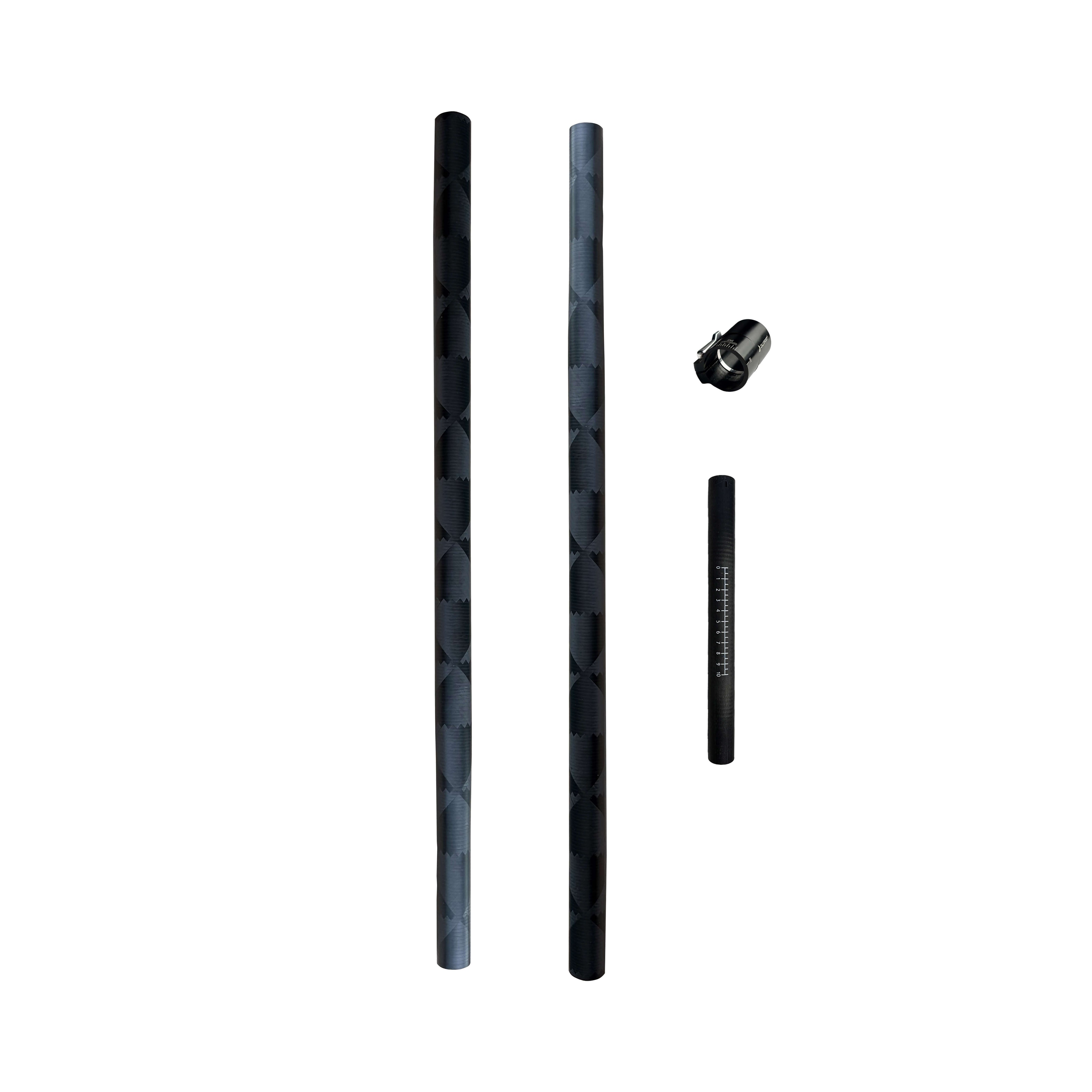 ZJ IDBF Approved Carbon Dragon Boat Paddle with Custom Graphic Oval Shaft, Fixed or Adjustable (OPDP)