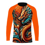 T-shirt de equipe de barcos de dragão personalizada ZJ-vestuário de performance de manga longa