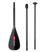 ZJ Adjustable SUP Paddle With Fiberglass Blade Skinny Carbon Shaft In OD 26mm (for Kids)