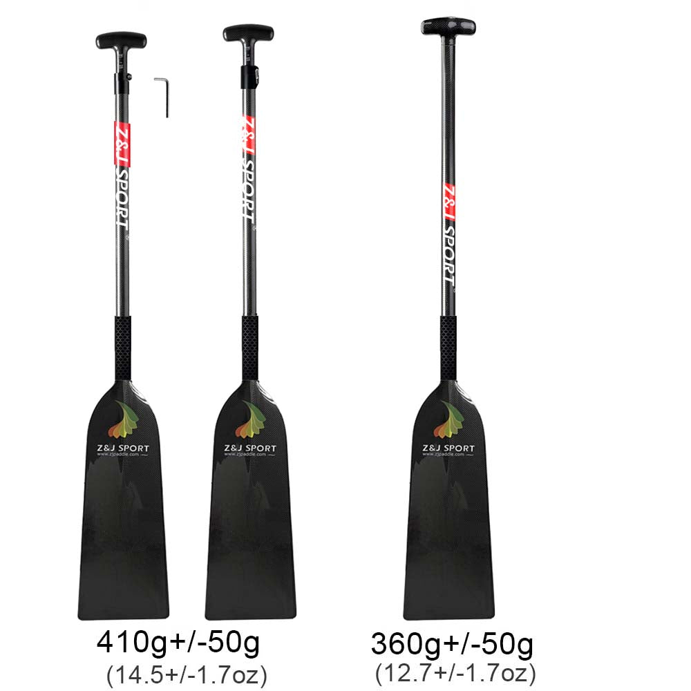 ZJ Nouveau arrivée IDBF Approuvé en fibre de carbone Matte Dragon Paddle avec une grande lame dièdre (épée)