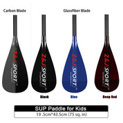 ZJ Adjustable SUP Paddle For Kids With Skinny Carbon Shaft In OD 26mm