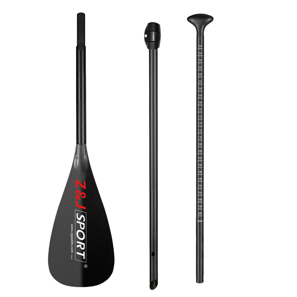 Remo de SUP ajustable ZJ para niños con eje de carbono delgado en OD 26 mm