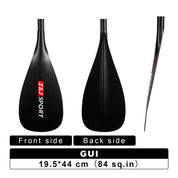 ZJ 3-Piece / 2-Piece Adjustable Carbon Fiber SUP Paddle GUI Model