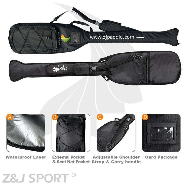 ZJ Black Dragon Boat Paddle Bag [Livraison gratuite]