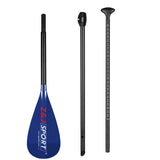 ZJ Adjustable SUP Paddle With Fiberglass Blade Skinny Carbon Shaft In OD 26mm (for Kids)