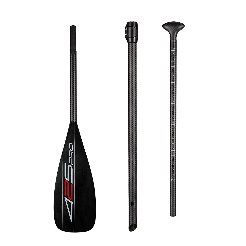 ZJ 425Pro Carbon Sup Paddel mit Waffenblatt und konischem Schaft aus High Modulus Carbon in Leichtbauweise