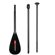 ZJ Adjustable SUP Paddle With Fiberglass Blade Skinny Carbon Shaft In OD 26mm (for Kids)