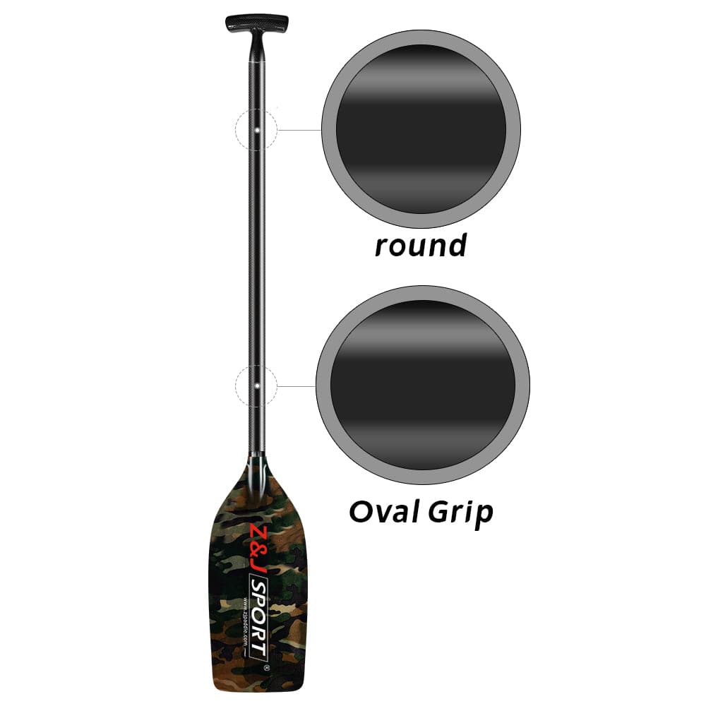 ZJ Canoe Whitewater Rafting Paddle With Fancy Fiberglass Blade