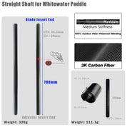ZJ Separate Straight /Cranked Shaft Replacement For Whitewater Paddle (without blades)